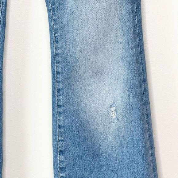 Anthropologie Pilcro High Waist Button Fly Flare The Icon Jeans in Light Wash De - Picture 4 of 10